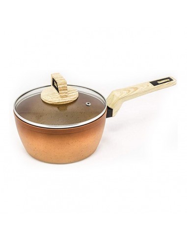 Saucepan with Lid Amercook Terracotta...