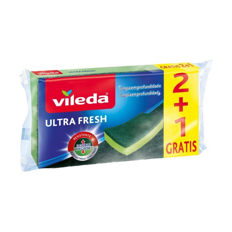 Tampon à récurer Vileda Ultra Fresh 3...