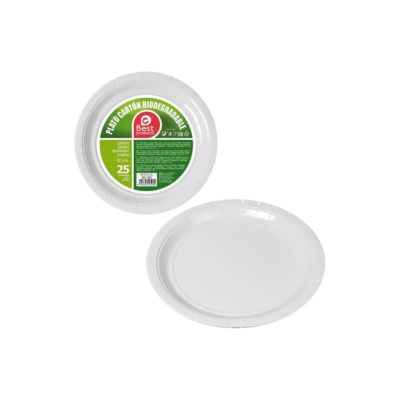 Set di piatti Best Products Green Ø...