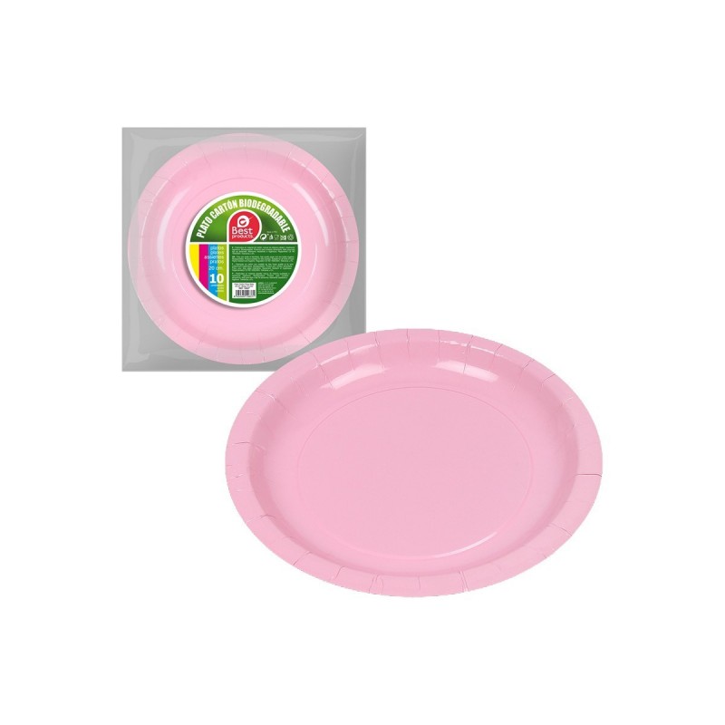 Plate set Best Products Green Pink Ø...