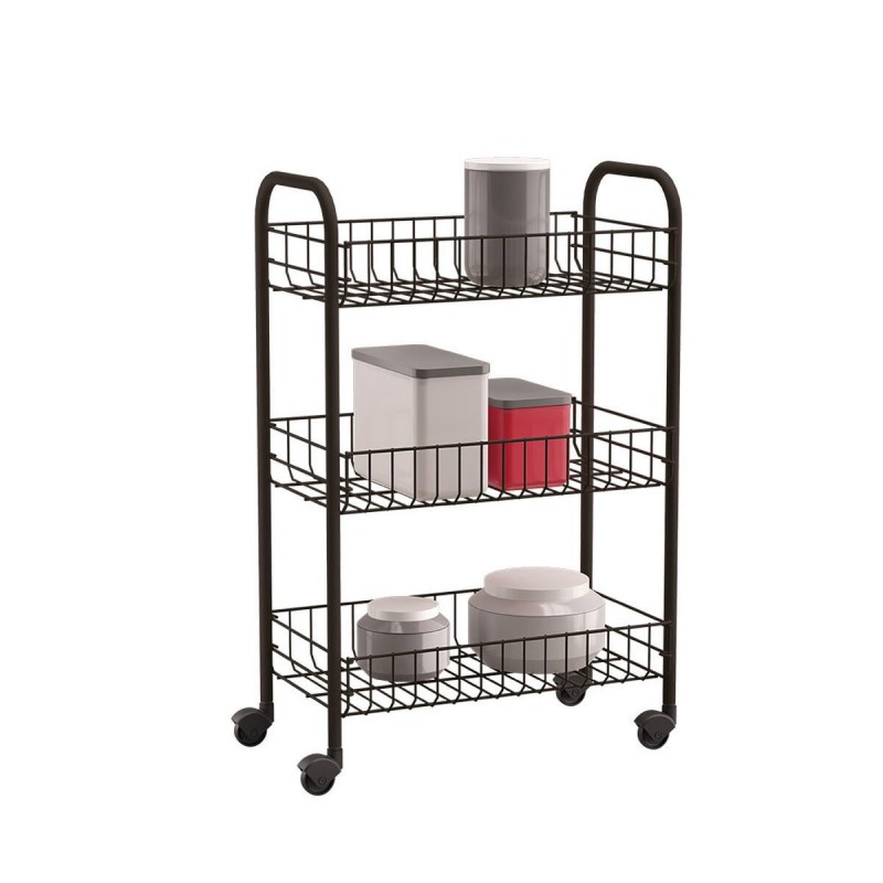 Kitchen Trolley Metaltex Siena Black...