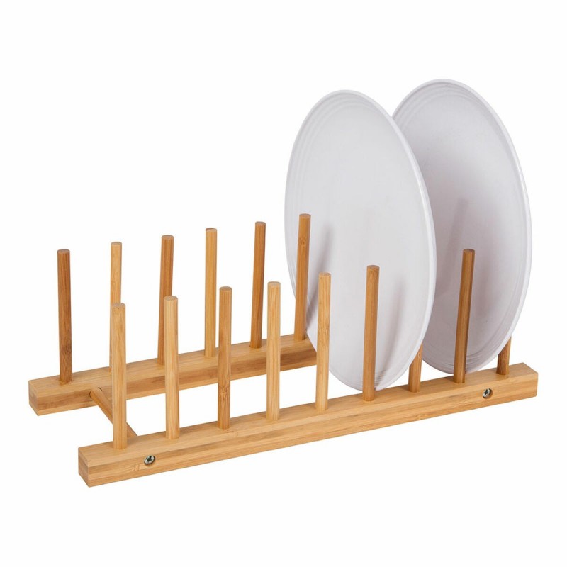 Plate Rack Natural Bamboo (34 x 12,5...