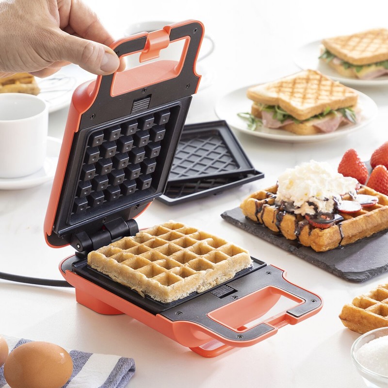 2-in-1 Waffle and Sandwich Maker with...