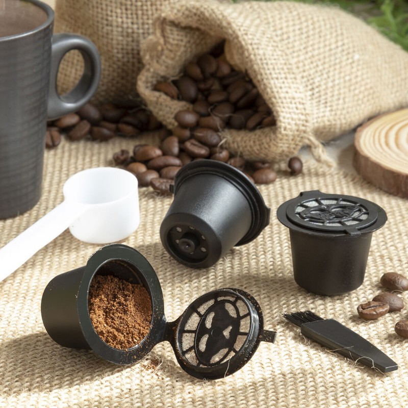 Set of 3 Reusable Coffee Capsules...