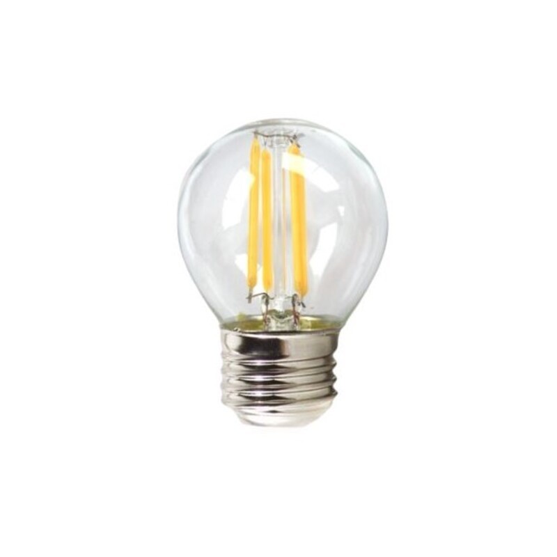 Spherical LED Light Bulb Silver...