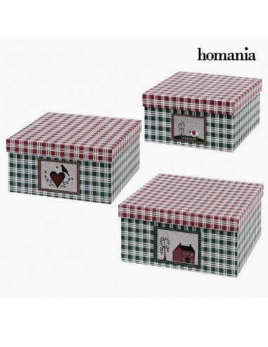 Decorative box Homania (3 uds) Cardboard