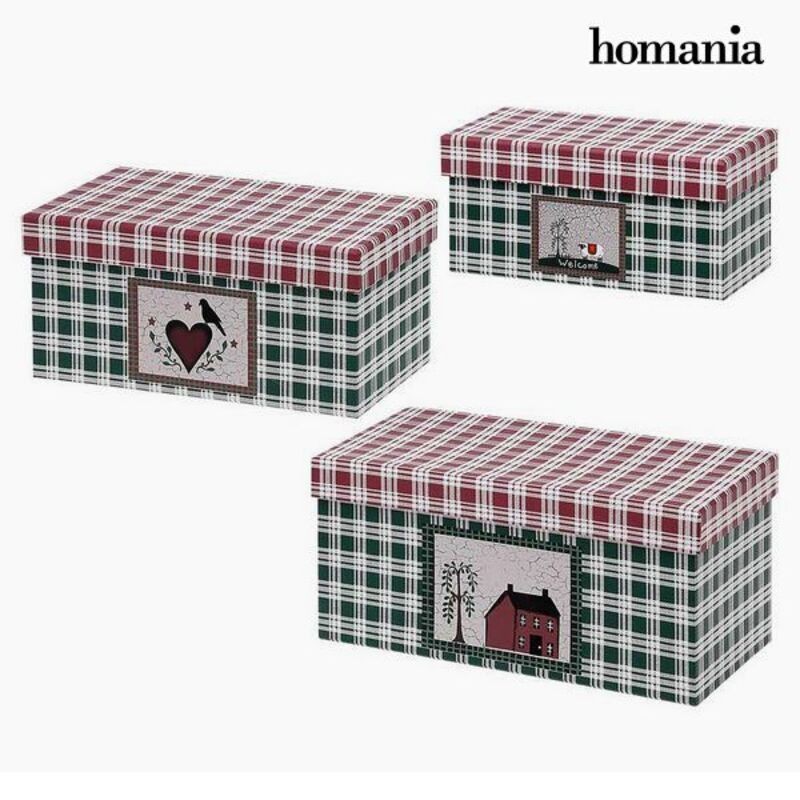 Decorative box Homania (3 uds) Cardboard