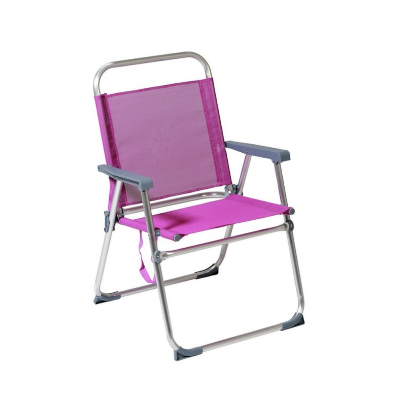 Beach Chair Purple Aluminium 22 mm...