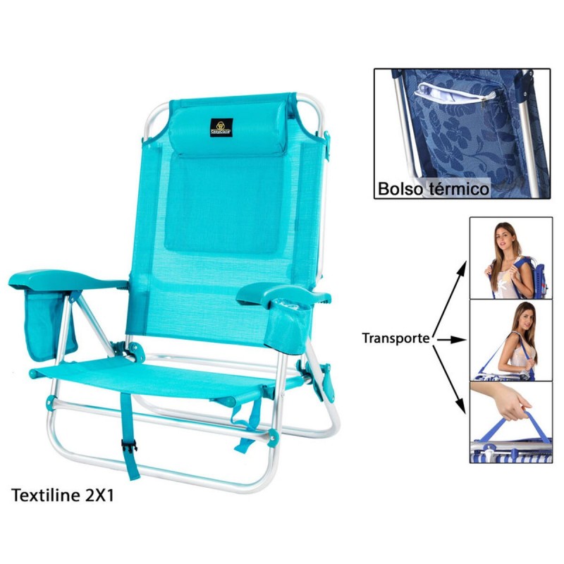 Chaise Pliante avec Frigo Textiline...