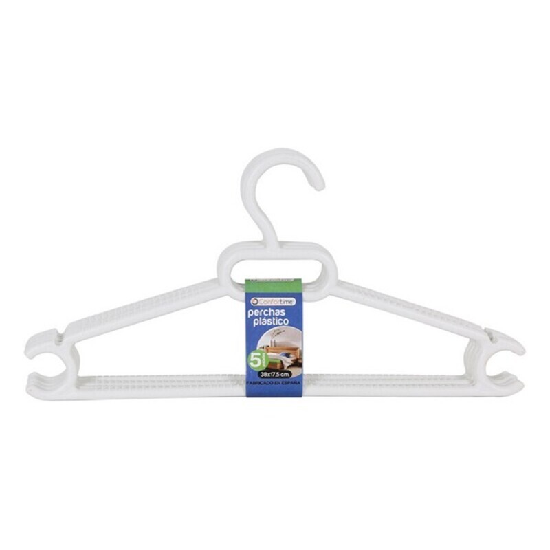 Hangers Leo White (5 Uds)