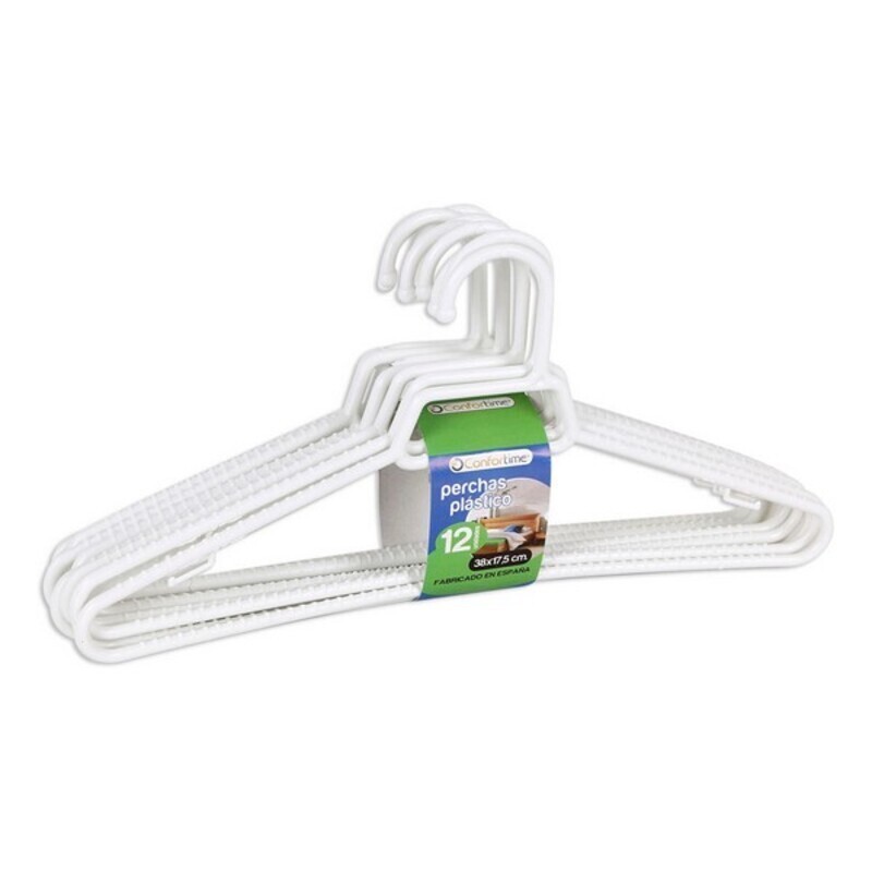 Hangers Leo White (12 Uds)