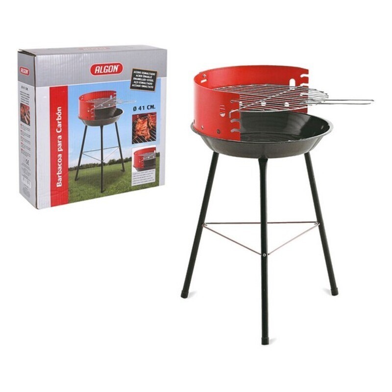 Kohlegrill mit Standbeinen Algon Rot...