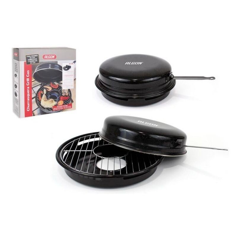 Barbecue Draagbare Algon Zwart (Ø 30 cm)