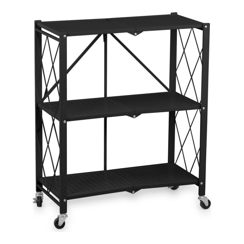 Shoe Rack Confortime Black Metal (70...