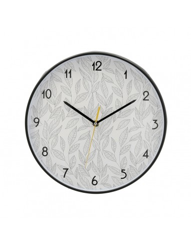 Wall Clock Quid Flowers Plastic (30 cm)