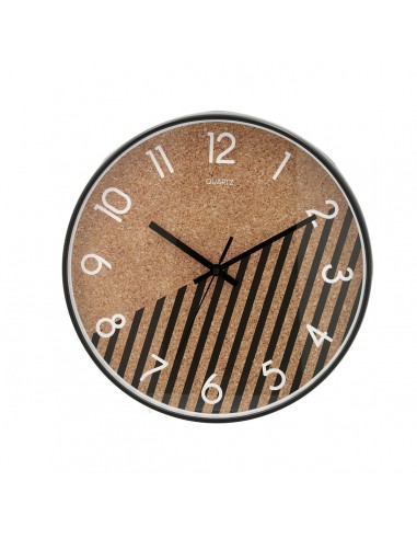 Wall Clock Quid Cork Plastic (30 cm)