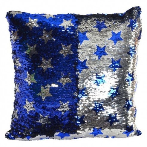 Coussin DKD Home Decor Bleu...