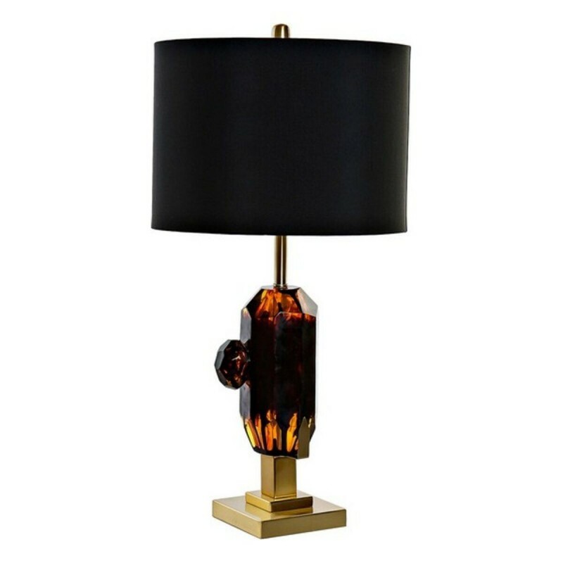 Bureaulamp DKD Home Decor Metaal Stof...