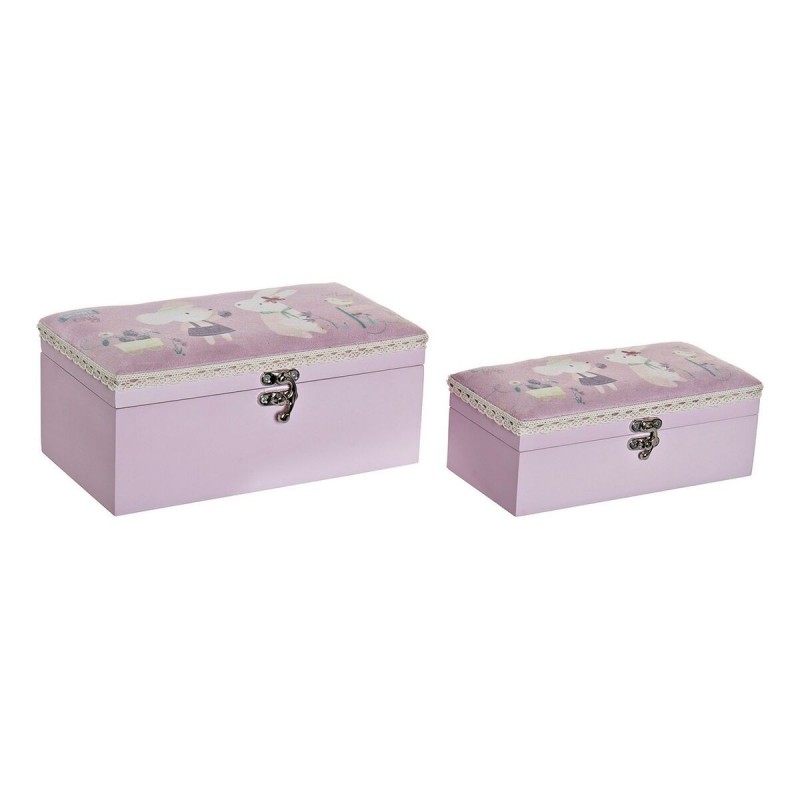 Set of decorative boxes DKD Home...