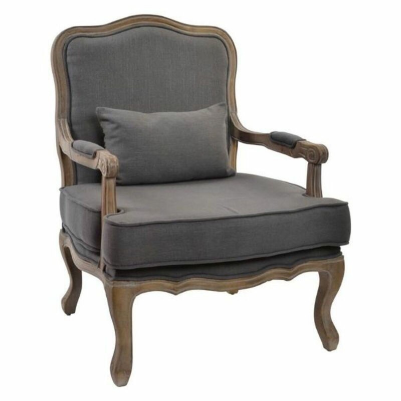 Armchair DKD Home Decor Grey Wood...