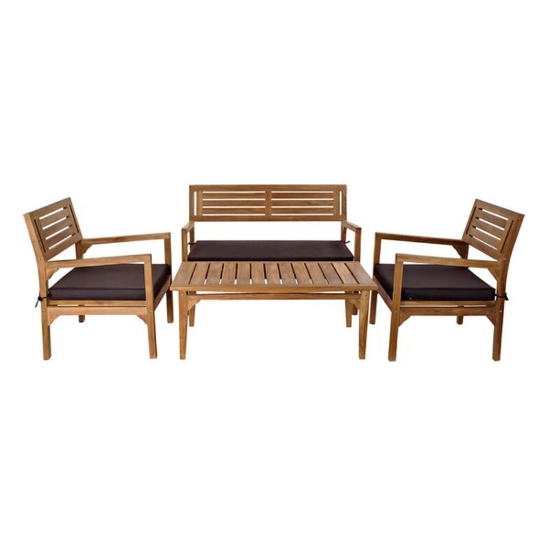 Table Set with 3 Armchairs DKD Home...