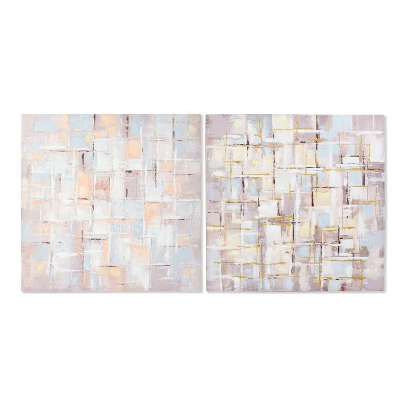 Schilderij DKD Home Decor Squares...