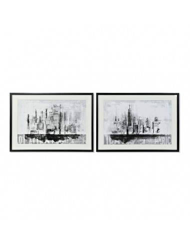 Quadro DKD Home Decor New York Tela...