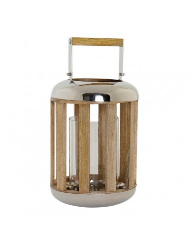 Farol DKD Home Decor Plata Madera...