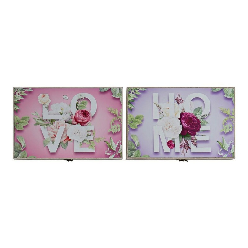 Cover DKD Home Decor Counter Pink MDF...