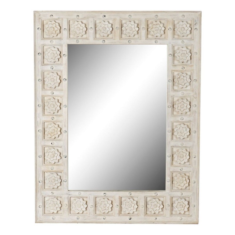 Miroir mural DKD Home Decor Blanc...