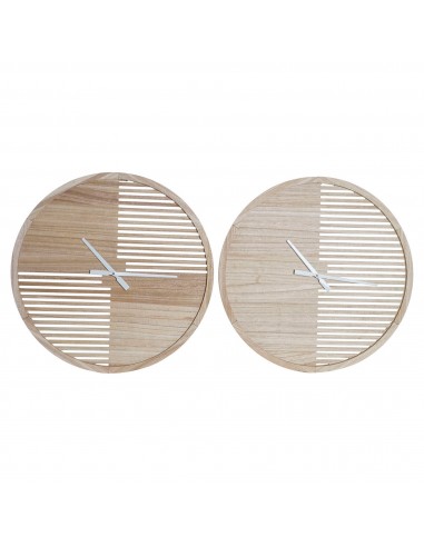 Horloge Murale DKD Home Decor Rayures...