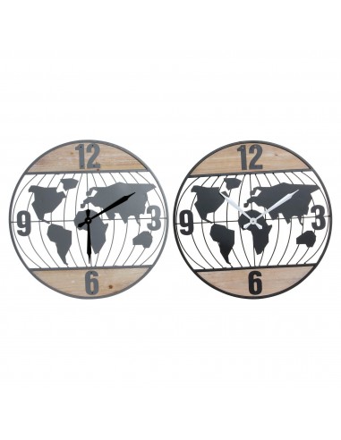 Horloge Murale DKD Home Decor Noir...