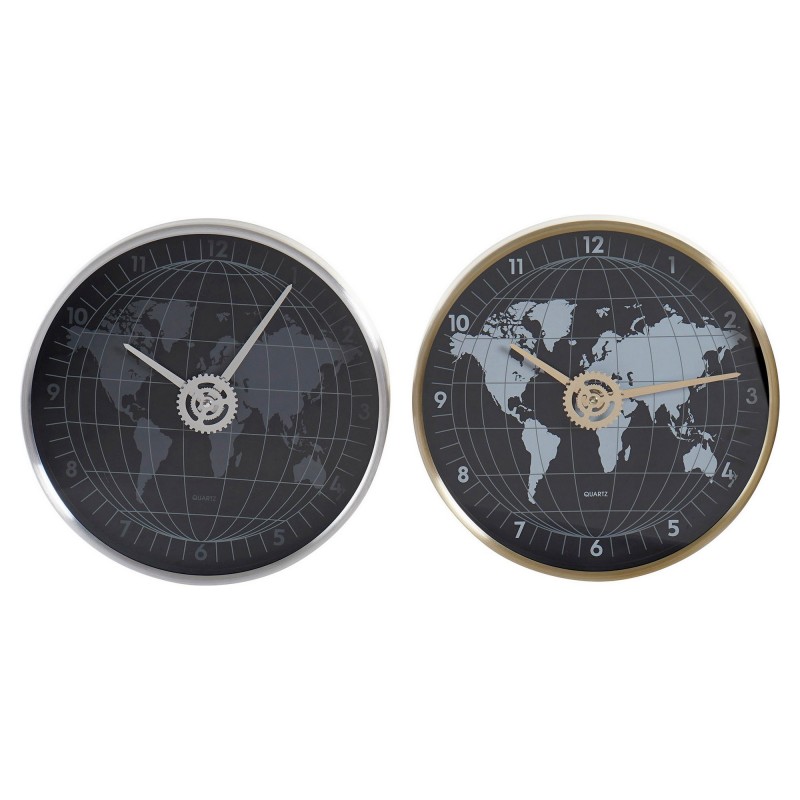 Reloj de Pared DKD Home Decor Negro...