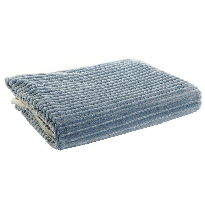 Blanket DKD Home Decor Sky blue (150...