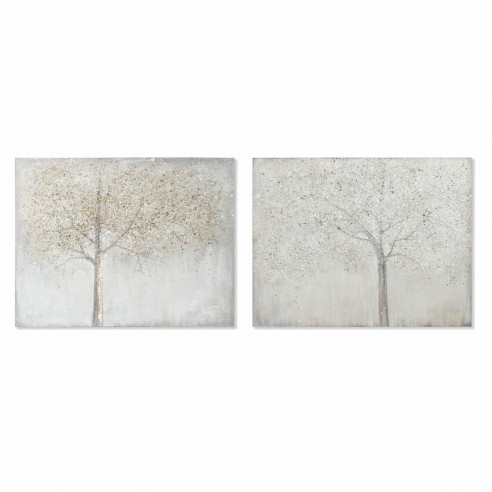 Bild DKD Home Decor Leinwand Baum...