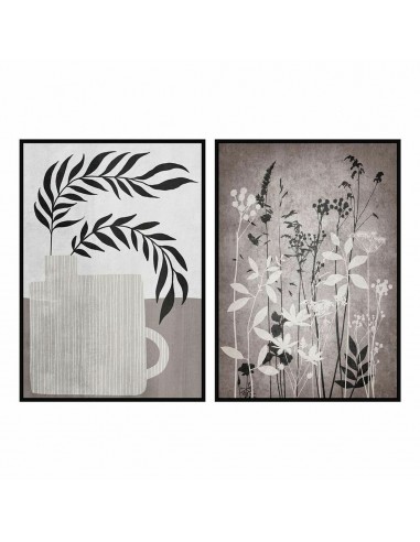 Quadro DKD Home Decor Moderno Foglia...