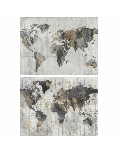 Cadre DKD Home Decor Mappemonde (120...