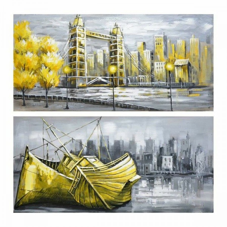 Painting DKD Home Decor City (120 x 3...