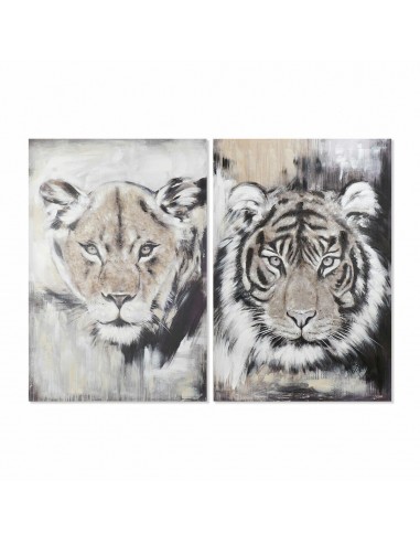 Bild DKD Home Decor Tiger Kolonial...