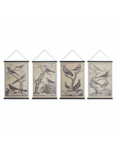 Canvas DKD Home Decor Birds (60 x 2 x...