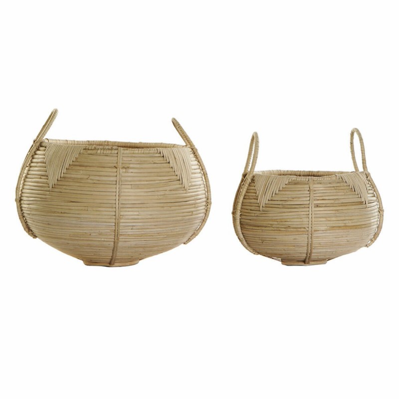 Basket set DKD Home Decor Rattan Bali...