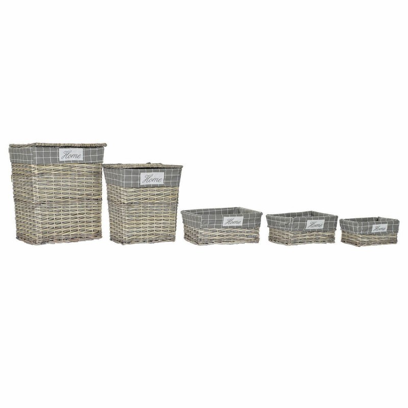 Basket set DKD Home Decor Polyester...