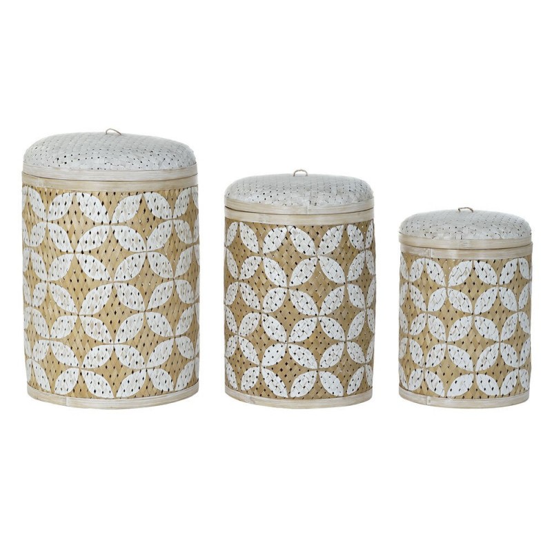 Set de basket DKD Home Decor Bambou...