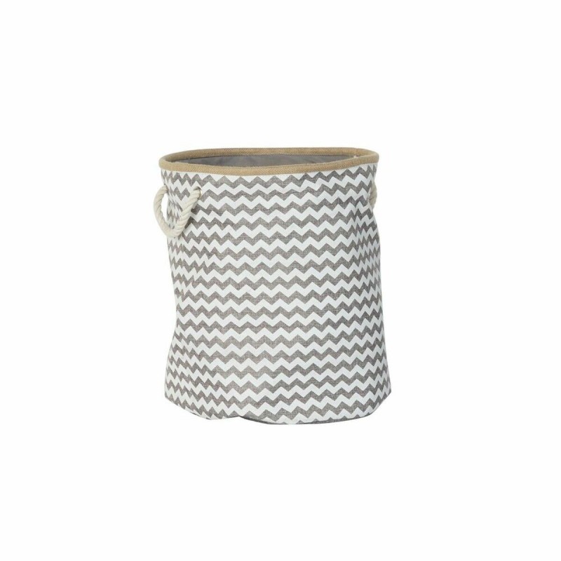 Basket DKD Home Decor Polyester Jute...