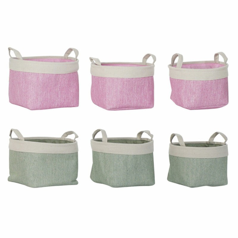 Basket set DKD Home Decor Polyester...