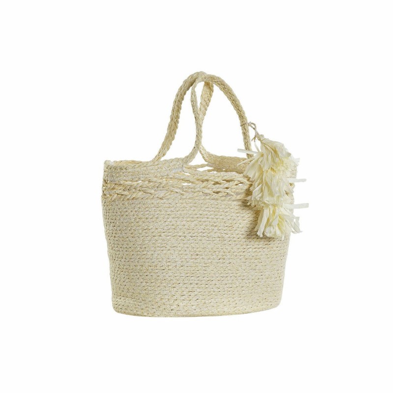 Basket DKD Home Decor Beige Natural...