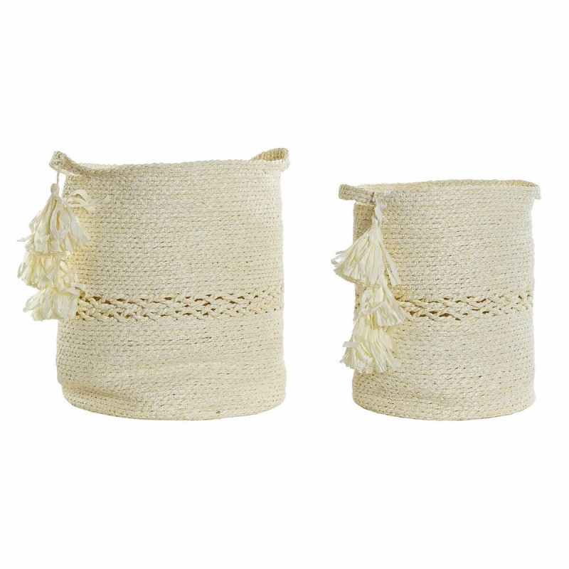 Basket set DKD Home Decor Beige...