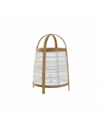 Bureaulamp DKD Home Decor Linnen Wit...