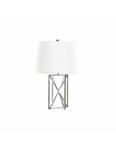 Bureaulamp DKD Home Decor Wit Zilver...