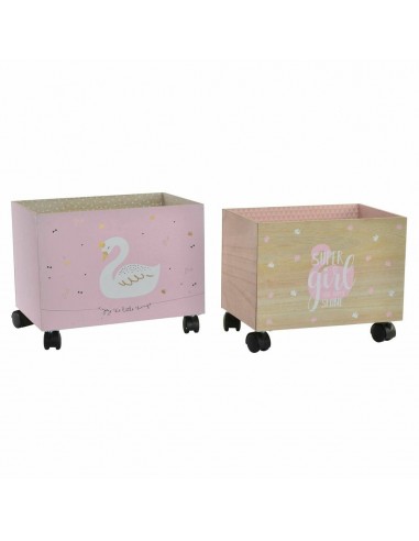 Caja Decorativa DKD Home Decor Madera...